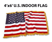 4FT x 6 FT US Nylon Indoor / Parade Flag Only
