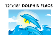12"x18" Dolphin Flag