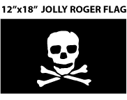 12" x 18" Jolly Roger Flag