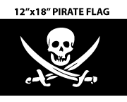 12" x 18" Pirates Flag