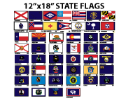 12" x 18" State Boat Flag