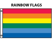 Nylon Rainbow Flags